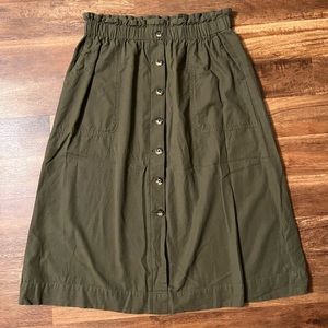 Madewell Pull-on Midi Skirt, Medium